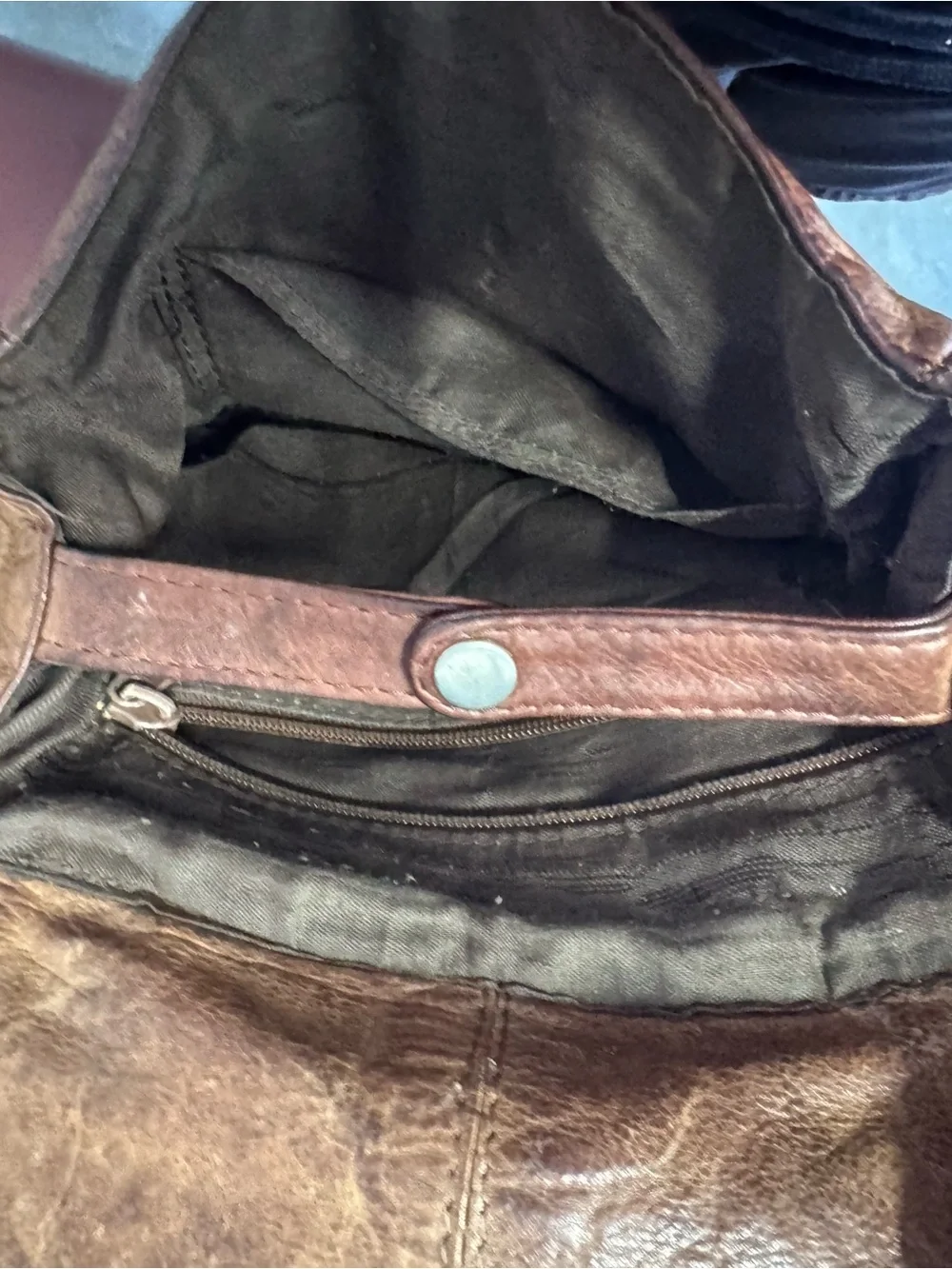 Vintage Genuine Leather Aged Mini Brown Backpack Purse Women's India